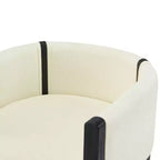 Christopher Knight Home Keera Modern Rubberwood Linen Upholstered Armchairs (Set of 4)