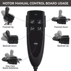 CLIHOME Power Lift Recliner Chair Heat Massage Dual Motor Infinite Position, Genuine Leather, Heavy Duty Motion Mechanism with USB Ports