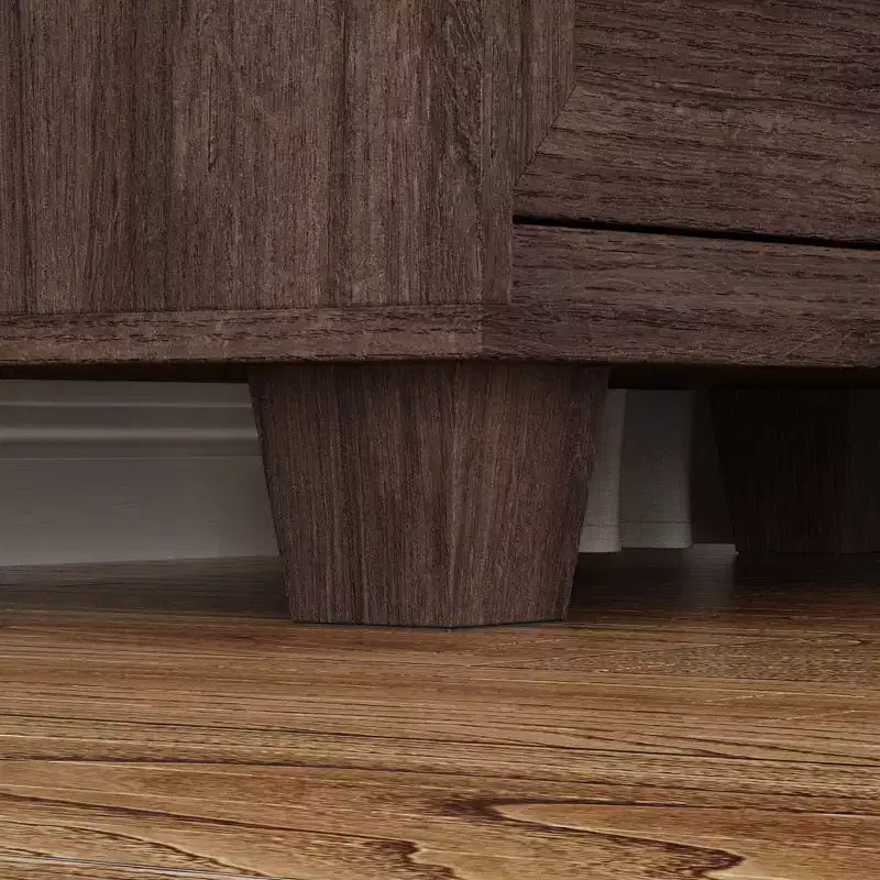 Famapy Large - Capacity 3 - Drawer Nightstand Vintage Wood Bedside Table Side Cabinet