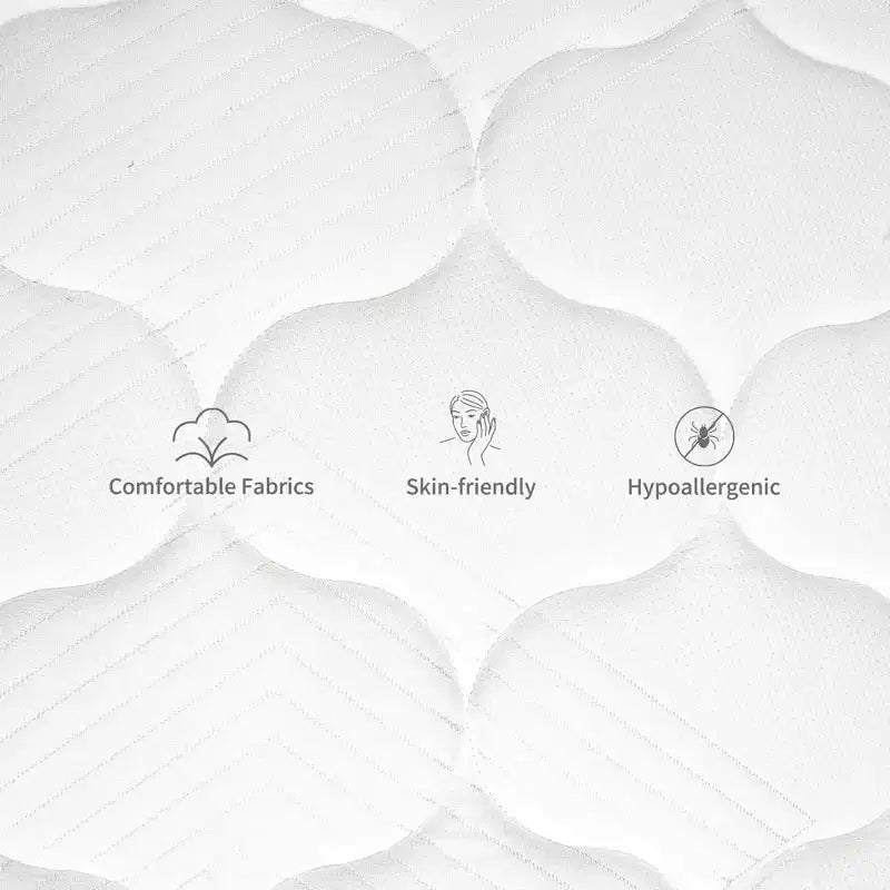 Swedrea Hybrid Mattress Medium Cooling Memory Foam Bed-in-a-Box Black
