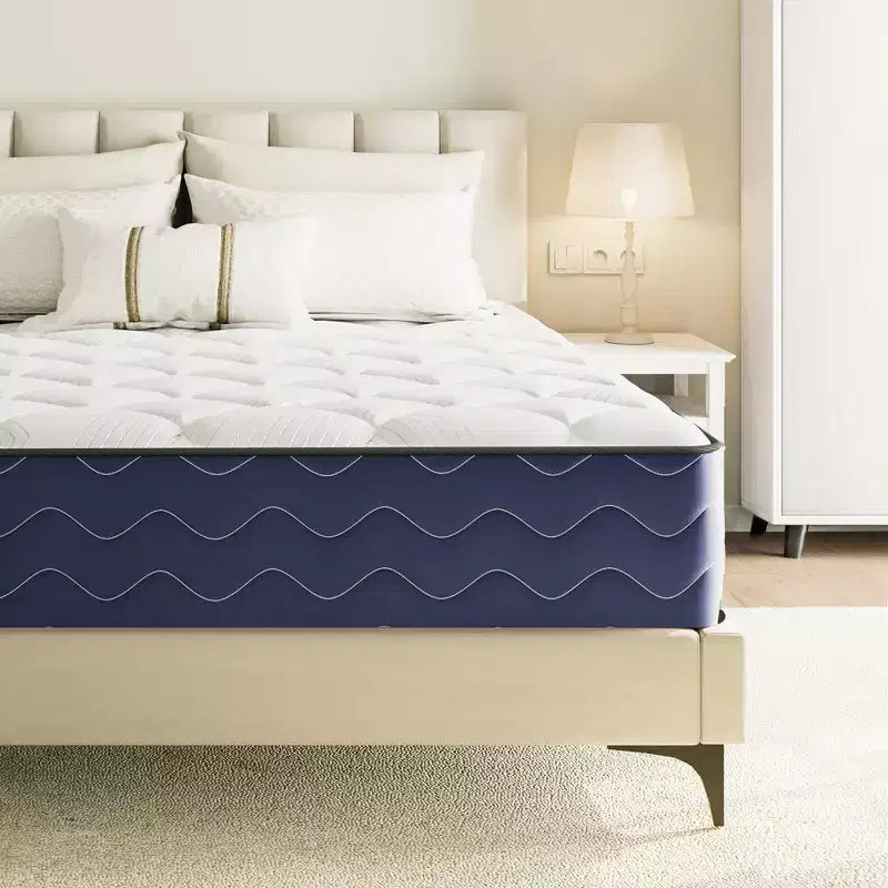 Swedrea Hybrid Mattress Medium Cooling Memory Foam Bed-in-a-Box Black