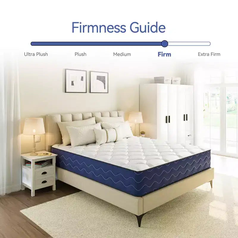 Swedrea Hybrid Mattress Medium Cooling Memory Foam Bed-in-a-Box Black