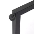 VECELO Corner Shelf, Triangle Shelves End/Side Table with Metal Frame for Living Room, Small Space, Brown/Gray