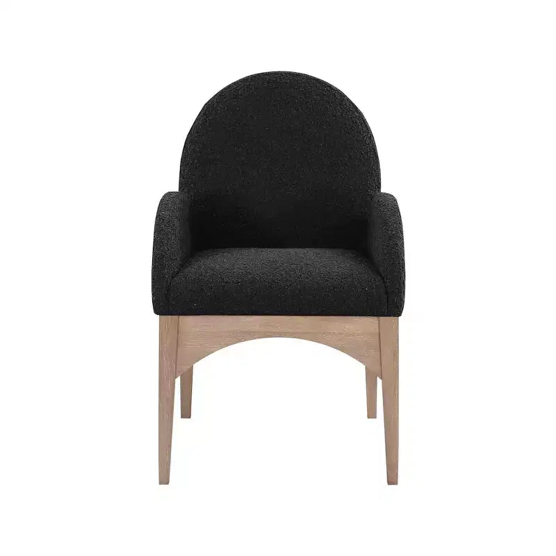 Meridian Furniture, Sedia da pranzo Waldorf in tessuto Bouclé
