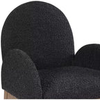 Meridian Furniture, Sedia da pranzo Waldorf in tessuto Bouclé
