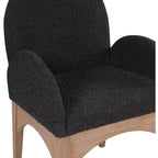Meridian Furniture, Sedia da pranzo Waldorf in tessuto Bouclé