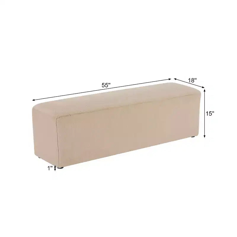 Christopher Knight Home Annette Modern Upholstered Long Ottoman