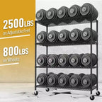 Heavy Duty Storage Metal Adjustable Shelves Wire Shelving Unit With Wheels 2500LBS NSF