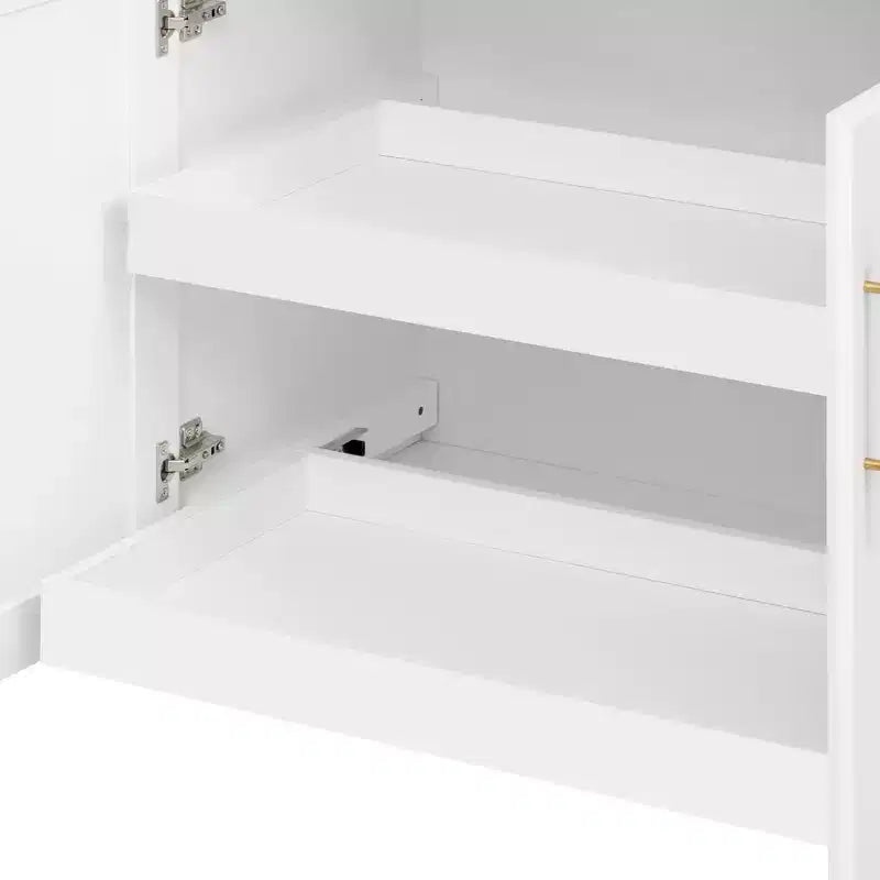 Whisen 59.3 Kitchen Island, 2 Pull-Out Organizers, Drop Leaf, Trash Storage & Spice Racks