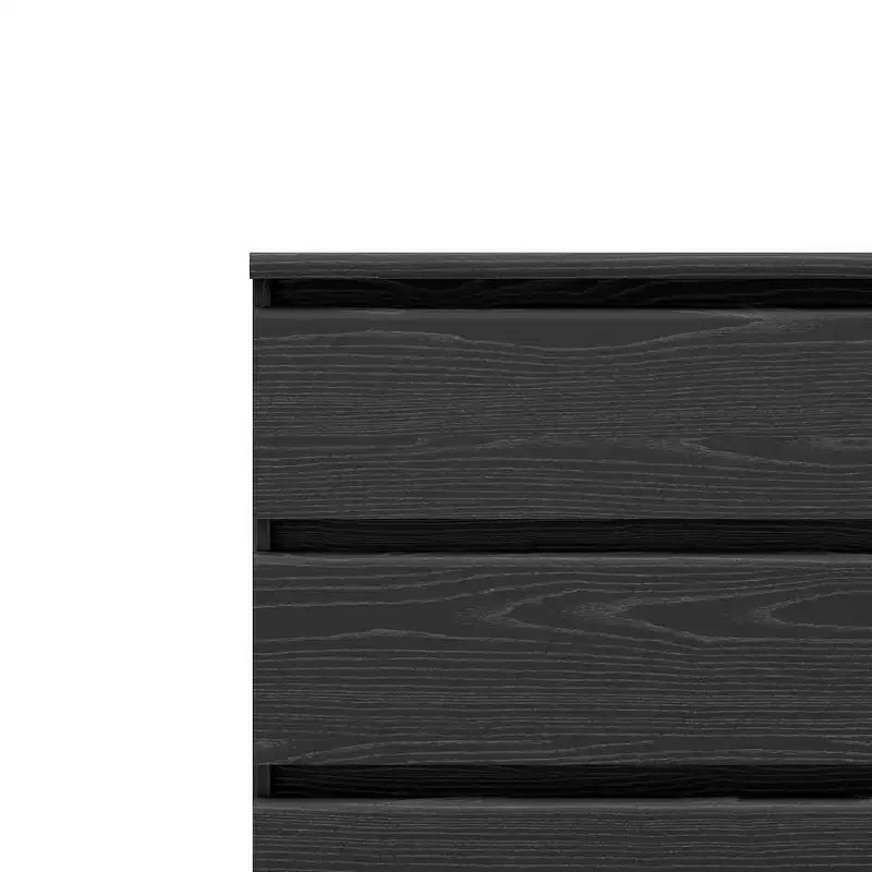Tvilum,Scottsdale 6 Drawer Double Dresser, Black Wood Grain