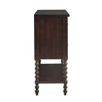 Okak Farmhouse Solid Wood 2-Drawer Dresser Side Table with Shelf, Bedside, End Table for Living Room