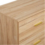 Okak Modern 8/9-Drawer Dresser with Gold Handles, Wide Bedroom Storage Chest for Living Room