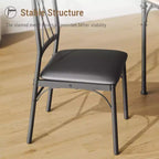 5-Pc Dining Table Set for 4-6 - Kitchen Table with Upholstered Bench, Compact for Small Spaces, Burlywood