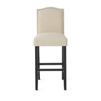 Christopher Knight Home Leona Upholstered Bar Stools with Nailhead Trim and Arched Back (Set of 2)