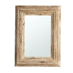 HomeRoots 39 Natural Distressed Wood Framed Accent Mirror