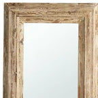 HomeRoots 39 Natural Distressed Wood Framed Accent Mirror