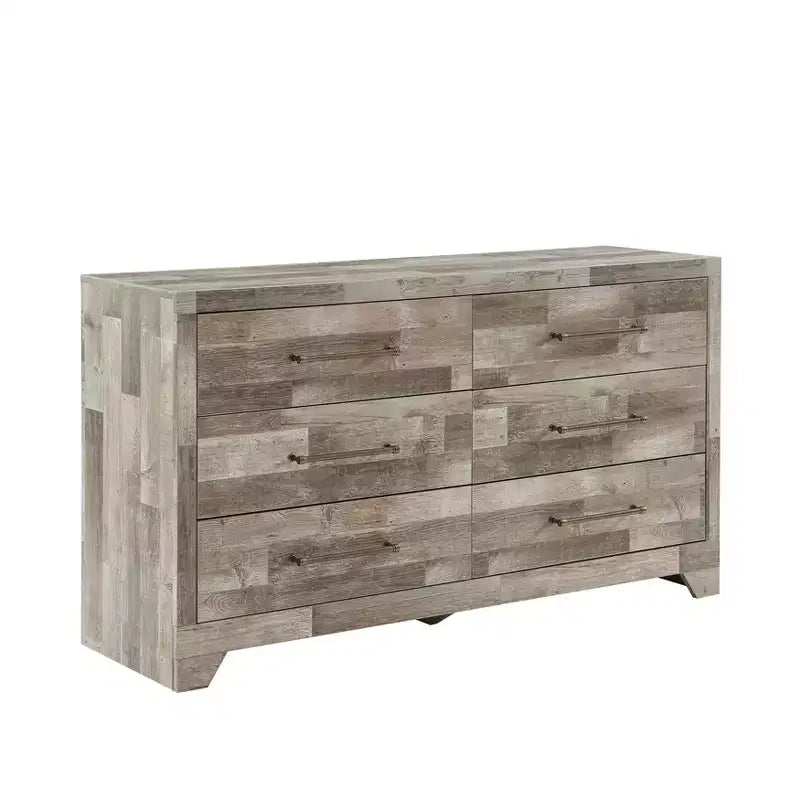 Probe Hues Modern 6-Drawer Dresser, Large Storage Cabinet for Bedroom, Living Room, Entryway