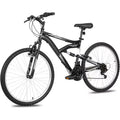 hykolity Mountain Bike 26 inch Sport Bicycle 18 Speed Mtb Cycling for Adult Men Women Age 14+ Outdoor Sport Bikes Black Dual Full Suspension Bicycle