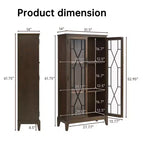 Elegant Finish Sideboard Buffet Cabinet with Adjustable Feet and Anti-Tip Device - Perfect Storage Solution for Dining Room or Living Area