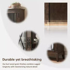 Elegant Finish Sideboard Buffet Cabinet with Adjustable Feet and Anti-Tip Device - Perfect Storage Solution for Dining Room or Living Area