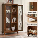 Elegant Finish Sideboard Buffet Cabinet with Adjustable Feet and Anti-Tip Device - Perfect Storage Solution for Dining Room or Living Area