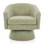 Christopher Knight Home Aether Contemporary 360 Swivel Chenille Upholstered Chair with Cushion