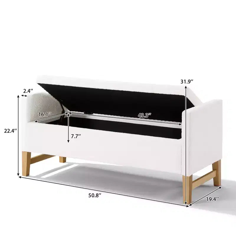 Christopher Knight Home Escoffier Modern Boucle Upholstered Storage Ottoman