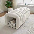 Hyleory Sgabello Poggiapiedi Facile da Collegare, Adatto agli Animali Domestici - Panca da Letto 2-in-1 e Tunnel Gioco con 2 Cuscinetti Rimovibili