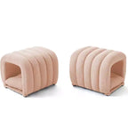 Hyleory Sgabello Poggiapiedi Facile da Collegare, Adatto agli Animali Domestici - Panca da Letto 2-in-1 e Tunnel Gioco con 2 Cuscinetti Rimovibili