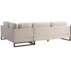 Christopher Knight Home Iansan 104'' 5-Seater Modern Rubberwood Upholstered L-Shaped Sectional Sofa