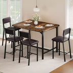 Bar Dining Table Set, Modern Dining Furniture, Dining Room Furniture, Durable Construction, Space-Saving Design