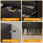 3 Drawer Dresser for Bedroom, Modern Closet Dressers Chest of Drawers, Storage Dresser Chest Cabinet Organizer Unit