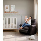27 Oversized Recliner Chairs with Heat and Massage-360 Swivel Lazy Recliner Chair for Adults- Manual Rocking Chair with Remote Control for Living