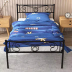 Acekool Metal Platform Bed - 12 Storage Full Size