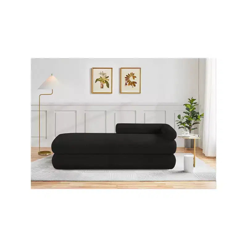 Meridian Furniture,Kennedy Faux Shearling Teddy Fabric Bench