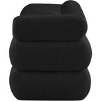 Meridian Furniture,Kennedy Faux Shearling Teddy Fabric Bench