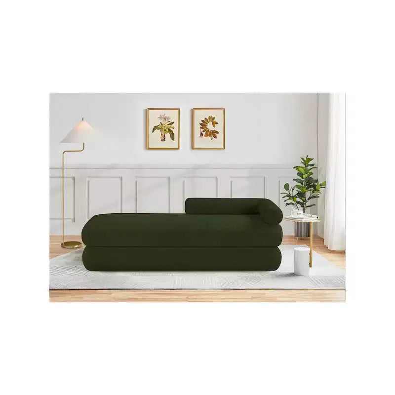Meridian Furniture,Kennedy Faux Shearling Teddy Fabric Bench