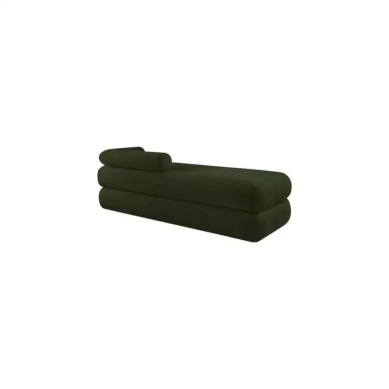 Meridian Furniture,Kennedy Faux Shearling Teddy Fabric Bench