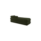Meridian Furniture,Kennedy Faux Shearling Teddy Fabric Bench