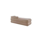 Meridian Furniture,Kennedy Faux Shearling Teddy Fabric Bench