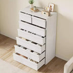 7 Drawer Dresser for Bedroom, Modern Double Dresser Organizer with 7 Drawers Large Storage, Wooden Chest of Drawers for Bedroom, Living Room, Nursery
