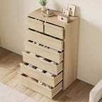7 Drawer Dresser for Bedroom, Modern Double Dresser Organizer with 7 Drawers Large Storage, Wooden Chest of Drawers for Bedroom, Living Room, Nursery
