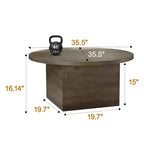 Tavolino da Caffè Capacità 25 kg Piano da 120 cm Impermeabile Design Premium
