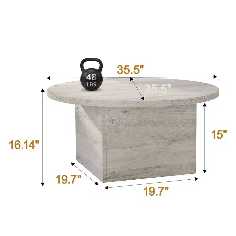 Tavolino da Caffè Capacità 25 kg Piano da 120 cm Impermeabile Design Premium