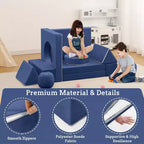 GustoWave Kids Couch 12PCS, Modular Kids Play Couch for Inspiring Child Creativity, Toddler Couch Child Sectional Sofa