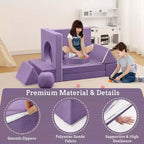 GustoWave Kids Couch 12PCS, Modular Kids Play Couch for Inspiring Child Creativity, Toddler Couch Child Sectional Sofa