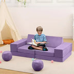 GustoWave Kids Couch 12PCS, Modular Kids Play Couch for Inspiring Child Creativity, Toddler Couch Child Sectional Sofa