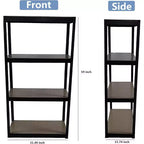 Acekool 4-Tier Adjustable Metal Garage Shelving Unit, Boltless Assembly Storage Rack, Heavy Duty Steel Shelves for Kitchen, Garage, or Workshop