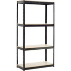 Acekool 4-Tier Adjustable Metal Garage Shelving Unit, Boltless Assembly Storage Rack, Heavy Duty Steel Shelves for Kitchen, Garage, or Workshop