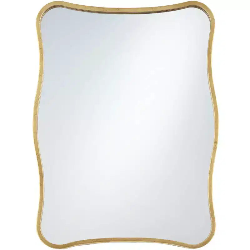 Uttermost Pavia Gold Metal 24 x 32 Curvy Wall Mirror